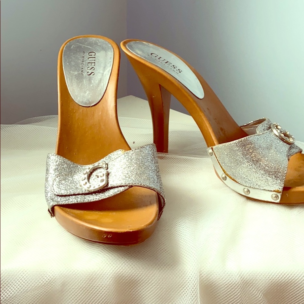 Glitter Guess Heels